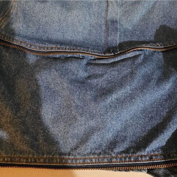 Avon Fashion Jean Skirt women's 5/6 extra price able to make longer pre-owned - Picture 6 of 6